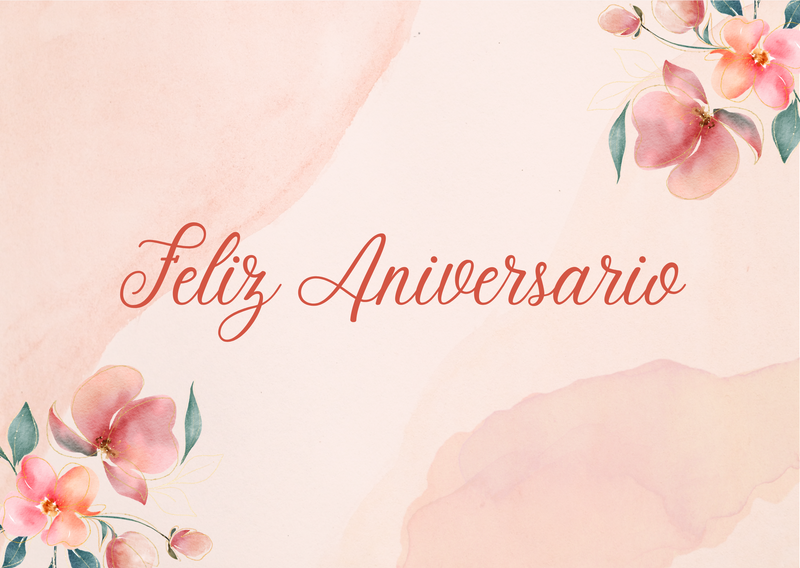 Gift Card Feliz Aniversario